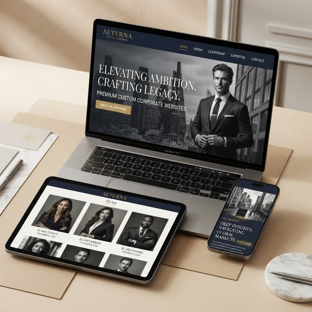 Business Website Pro - custom premium corporate website across desktop, tablet and mobile
